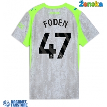 Manchester City Phil Foden #47 Rezervni Dres za Ženska 2025-26 Kratak Rukav